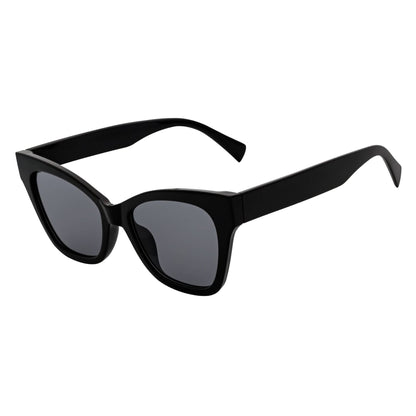 Morspecs Oversize Cat Eye Sunglasses - Audrey Blk/Smoke