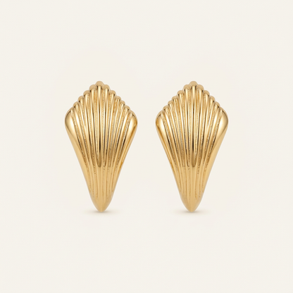 Forme Sculptural Curved Earrings - 14K Gold Filled