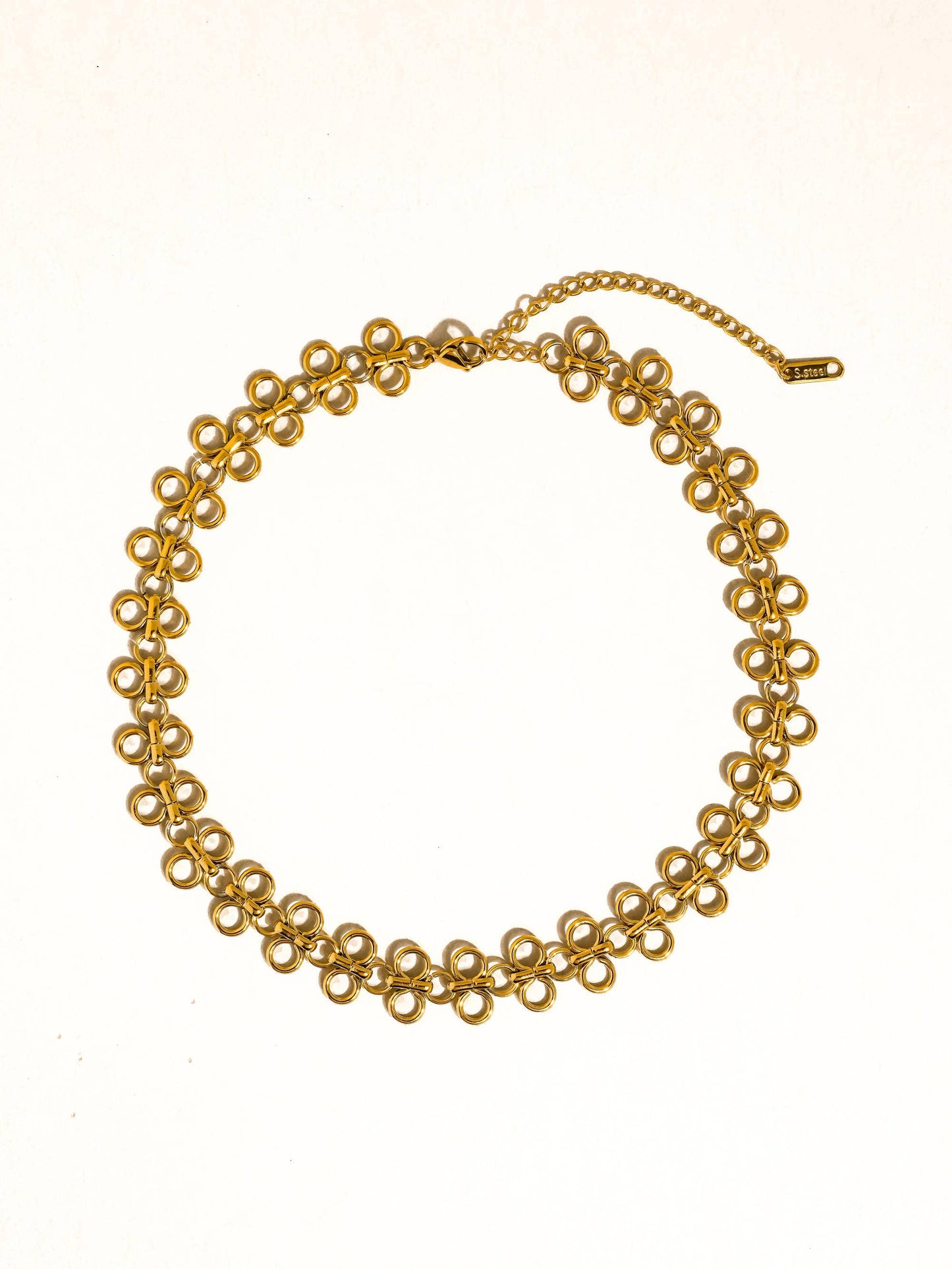 FM Ritza Patterned Choker - 18K Gold Plated