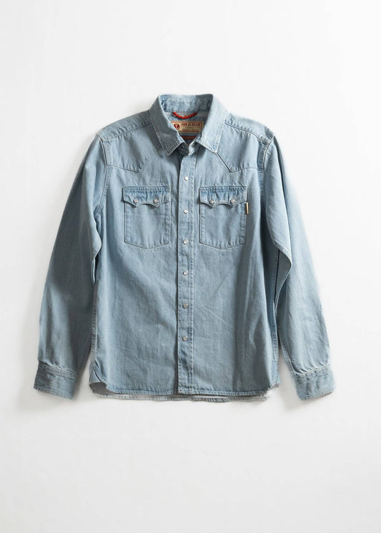Iron & Resin Turner Denim Shirt - Bleach
