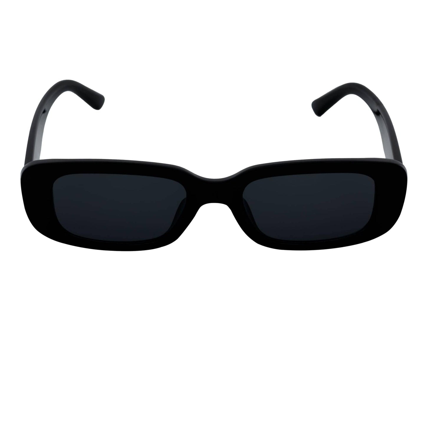 Morspecs 90's Sm Rectangle Sunglasses - Slim Blk/Smoke