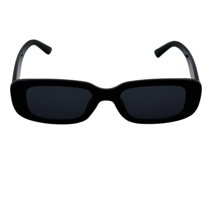 Morspecs 90's Sm Rectangle Sunglasses - Slim Blk/Smoke