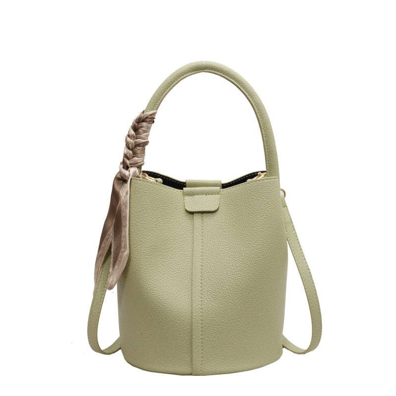 Soft Leather Bucket Bag Women's Shoulder Crossbody Tote