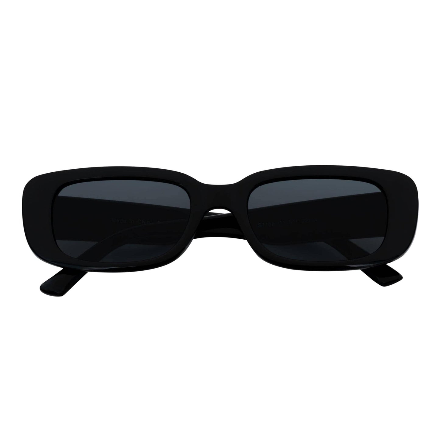 Morspecs 90's Sm Rectangle Sunglasses - Slim Blk/Smoke