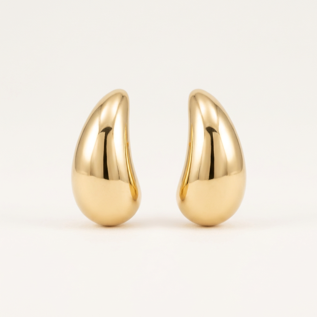 Forme Droplet Stud Earrings - 14K Gold Filled