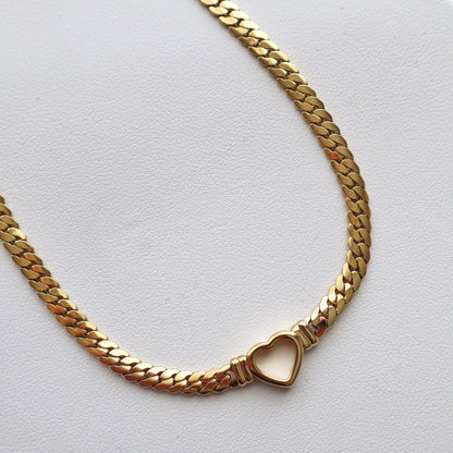Jessa Heart Choker - Gold