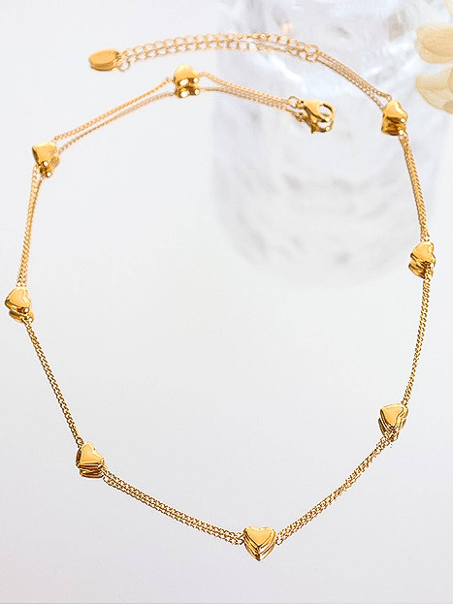 FMAIQ Vivre Petite Heart Bracelet - 18K Gold Plated