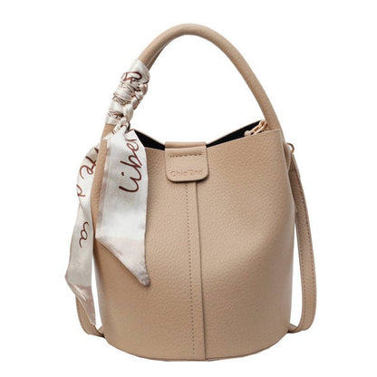 Soft Leather Bucket Bag Women's Shoulder Crossbody Tote