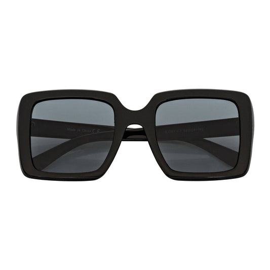 Morspecs Retro Modern Square Sunglases - Quad Blk/Smoke
