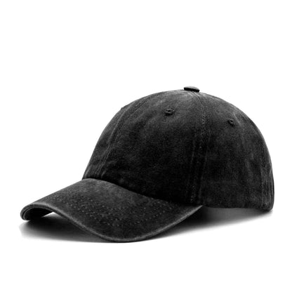 Washed Baseball Cap Blank Hat Four-Stitch Brim