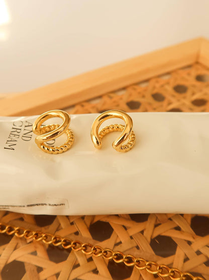 FM Lucas Braided Ear Cuff - 18K Gold Plated