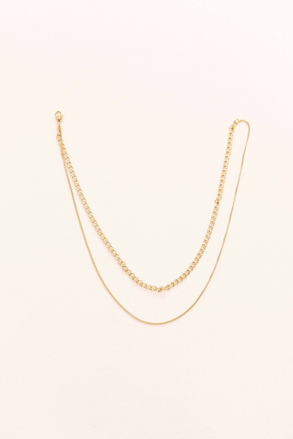 Lovoda Through Thick and Thin Necklace - 14K Gold Plated