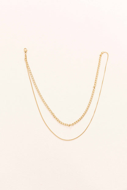 Lovoda Through Thick and Thin Necklace - 14K Gold Plated